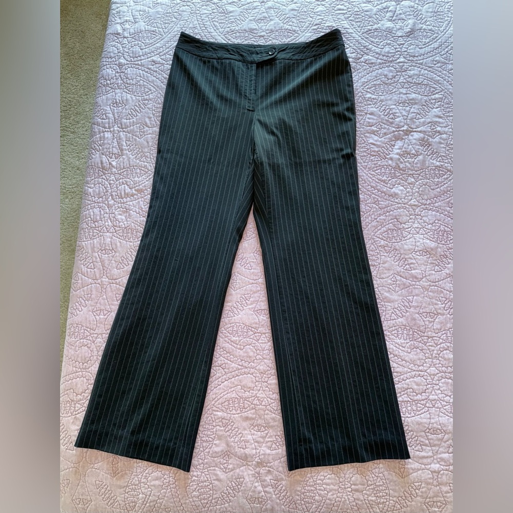 Ann Taylor Charcoal Pinstripe Pants